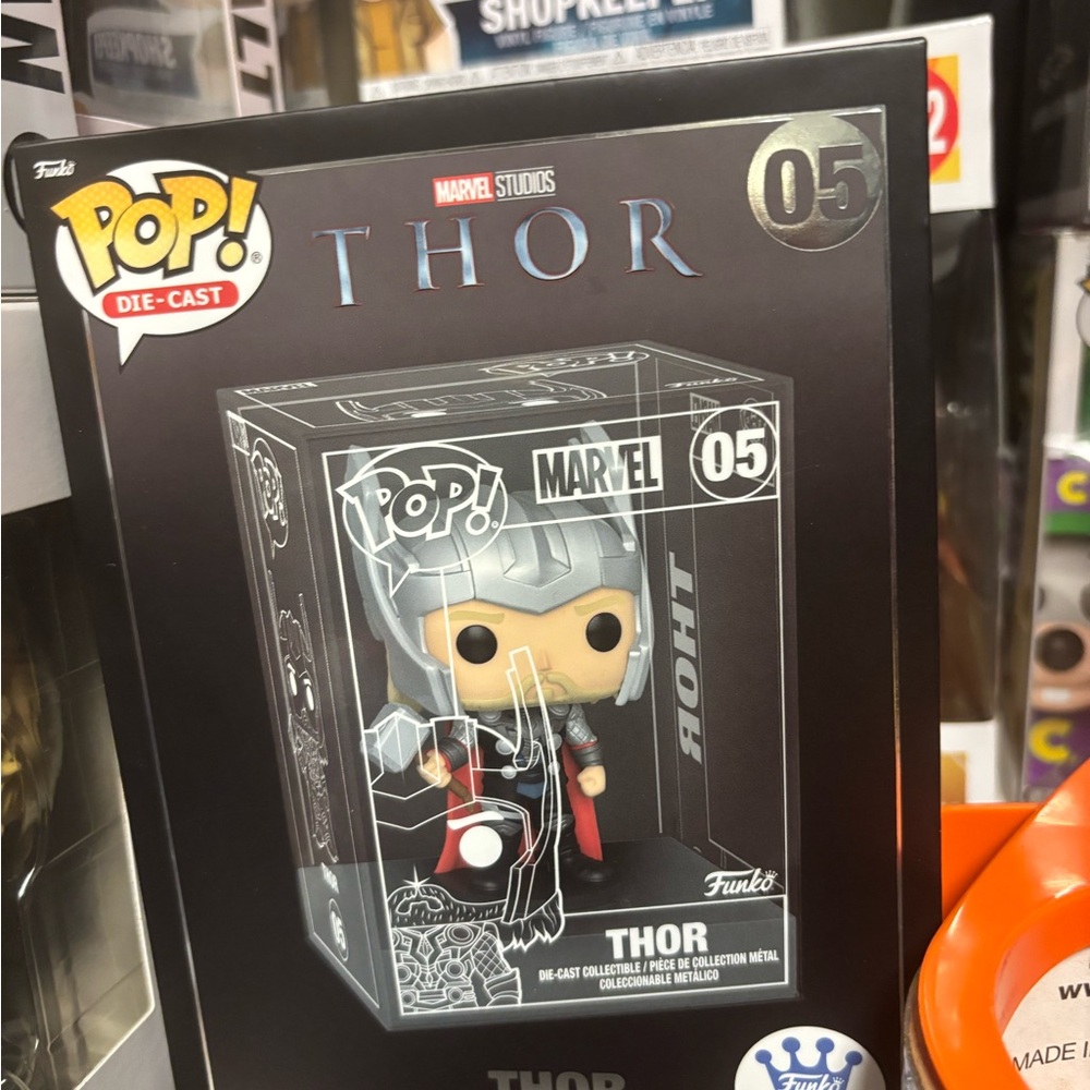 Funko Die-Cast Thor Figure in Black and Silver